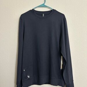 Vuori Dark Blue Crew Neck Sweatshirt